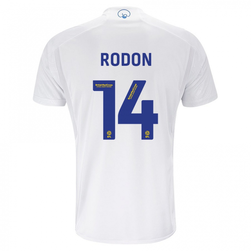 Homem Camisola Joe Rodon #14 Branco Principal 2023/24 Camisa Brasil