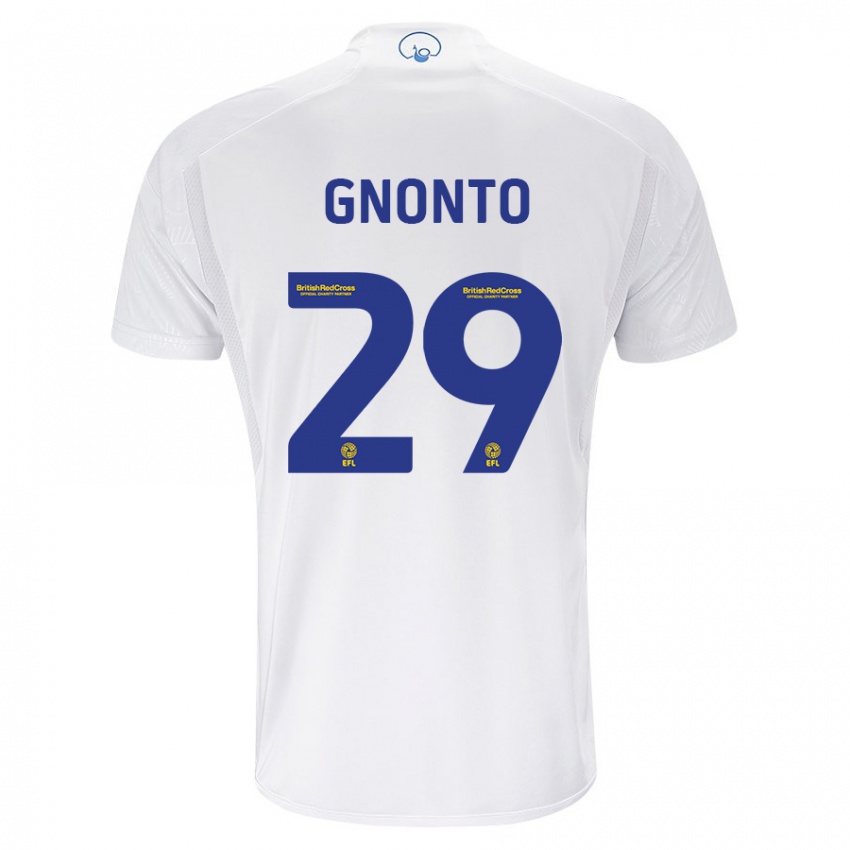 Homem Camisola Wilfried Gnonto #29 Branco Principal 2023/24 Camisa Brasil