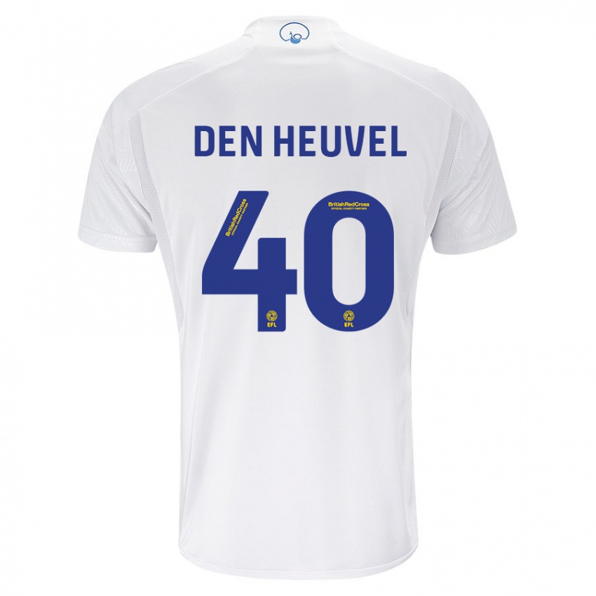 Homem Camisola Dani Van Den Heuvel #40 Branco Principal 2023/24 Camisa Brasil