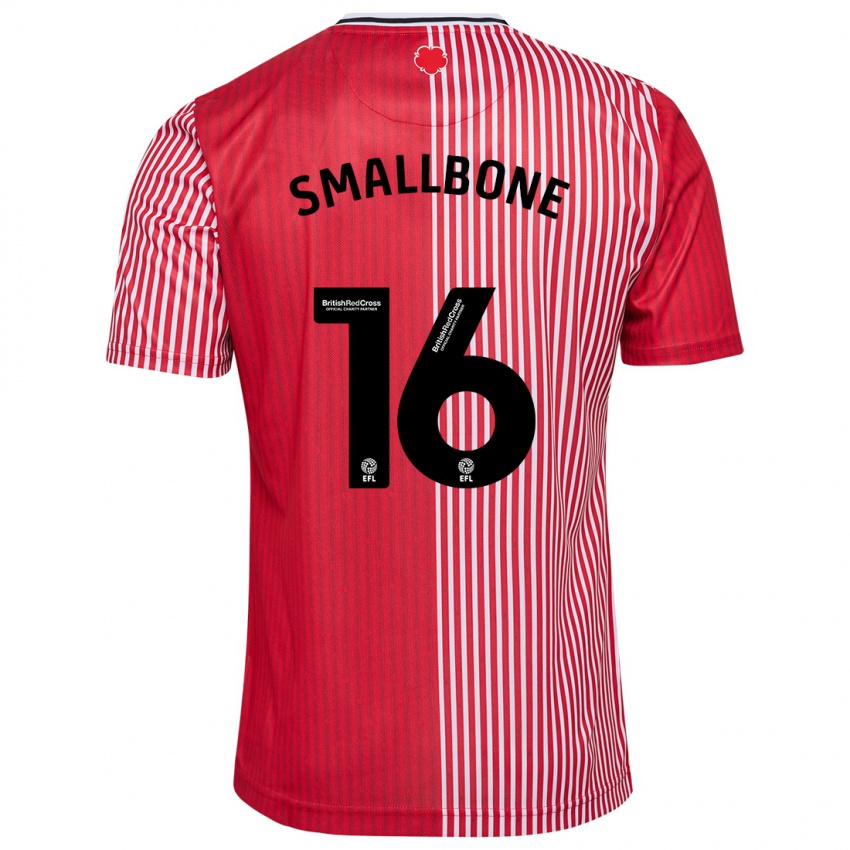 Homem Camisola Will Smallbone #16 Vermelho Principal 2023/24 Camisa Brasil