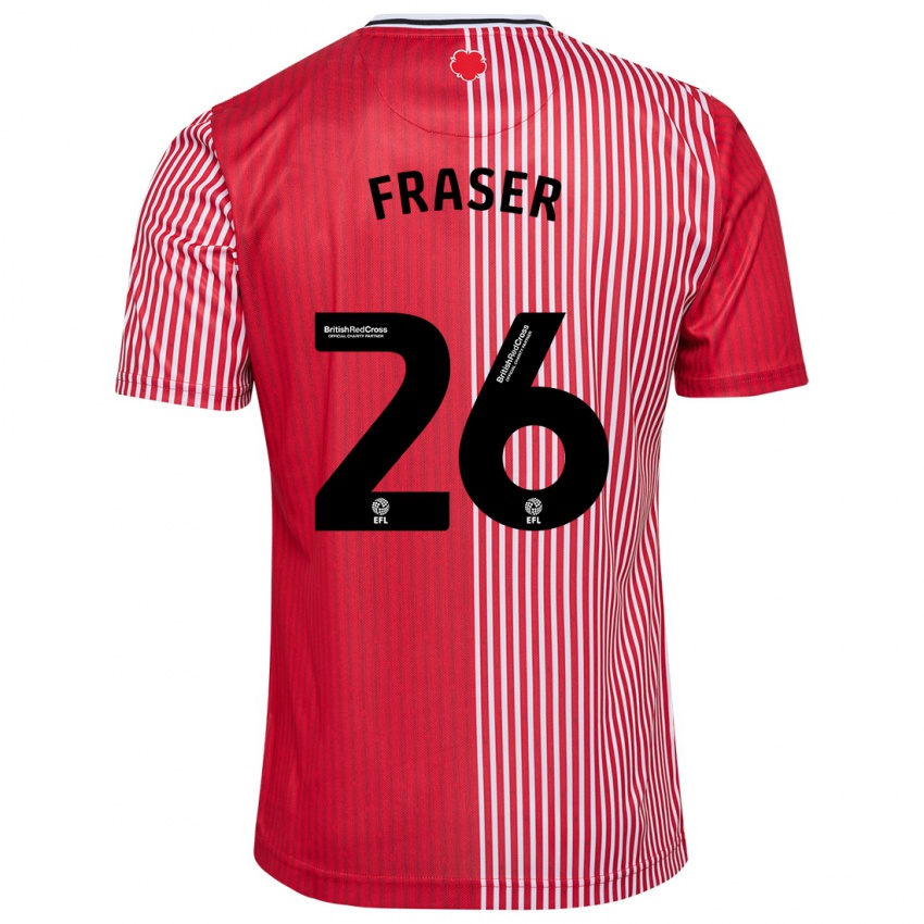 Homem Camisola Ryan Fraser #26 Vermelho Principal 2023/24 Camisa Brasil