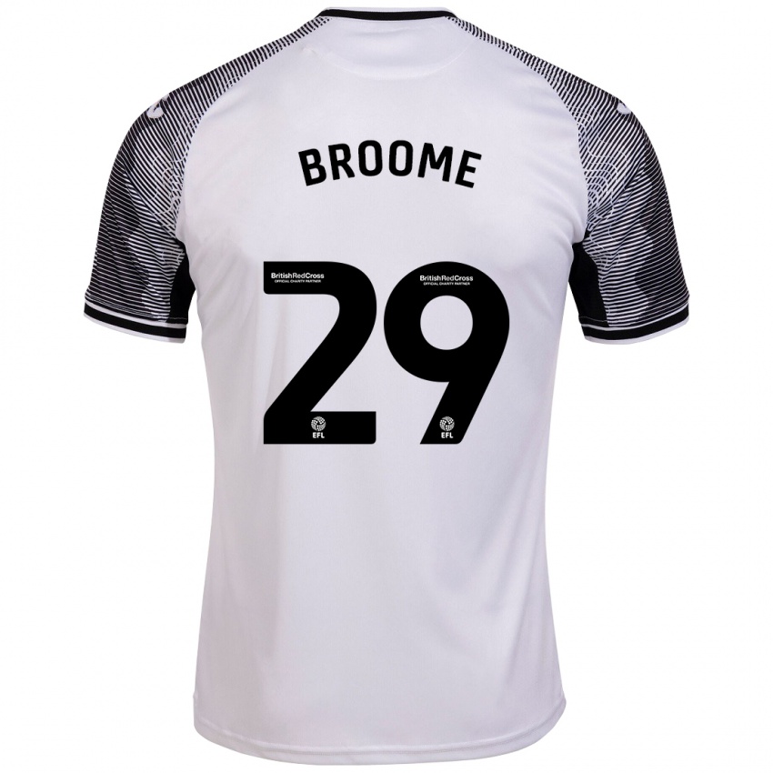 Homem Camisola Nathan Broome #29 Branco Principal 2023/24 Camisa Brasil