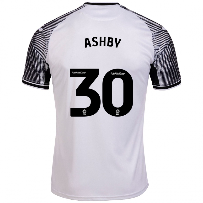 Homem Camisola Harrison Ashby #30 Branco Principal 2023/24 Camisa Brasil