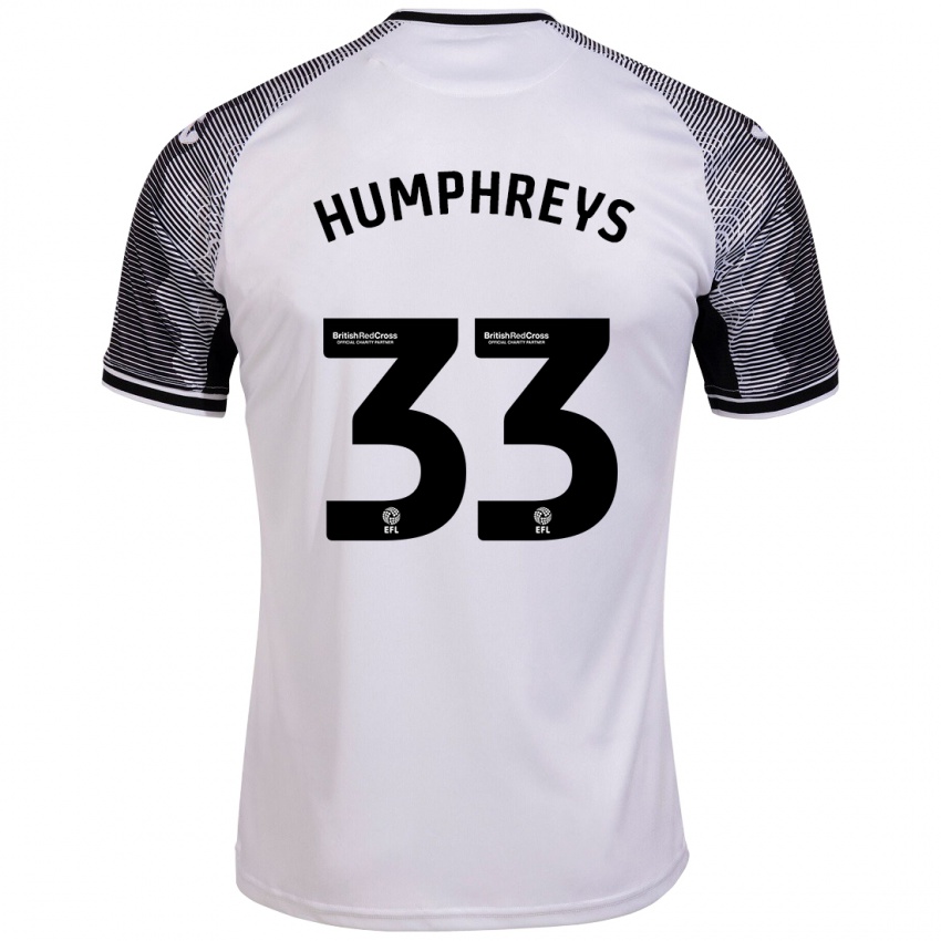 Homem Camisola Bashir Humphreys #33 Branco Principal 2023/24 Camisa Brasil