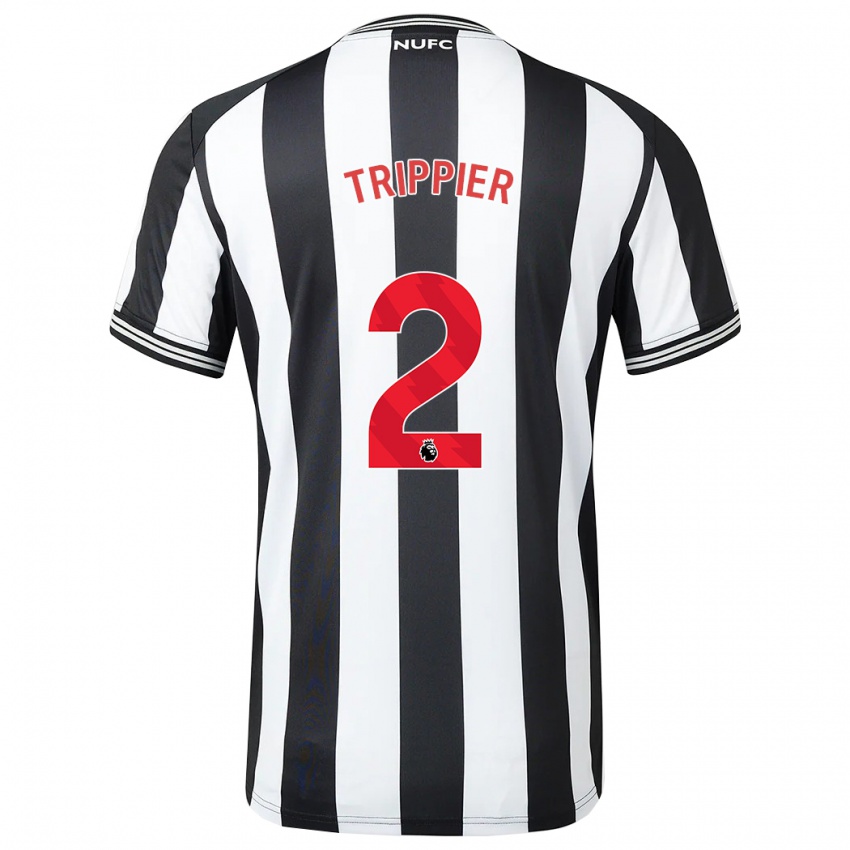 Homem Camisola Kieran Trippier #2 Preto Branco Principal 2023/24 Camisa Brasil