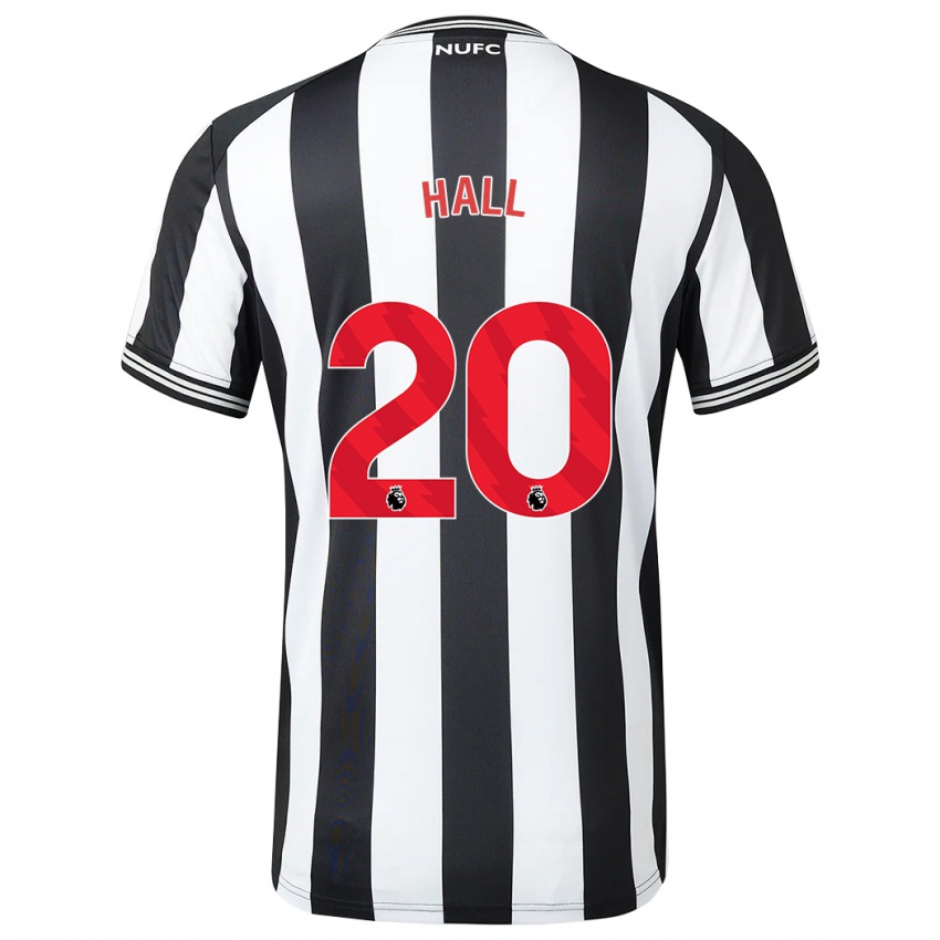 Homem Camisola Lewis Hall #20 Preto Branco Principal 2023/24 Camisa Brasil