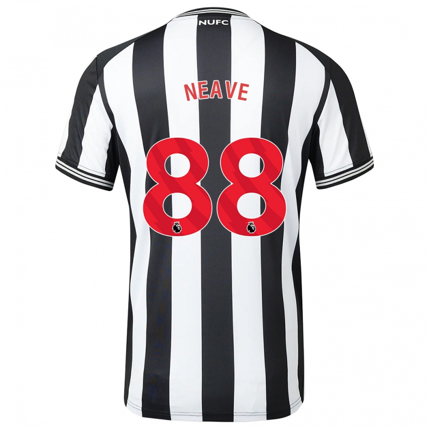 Homem Camisola Sean Neave #88 Preto Branco Principal 2023/24 Camisa Brasil