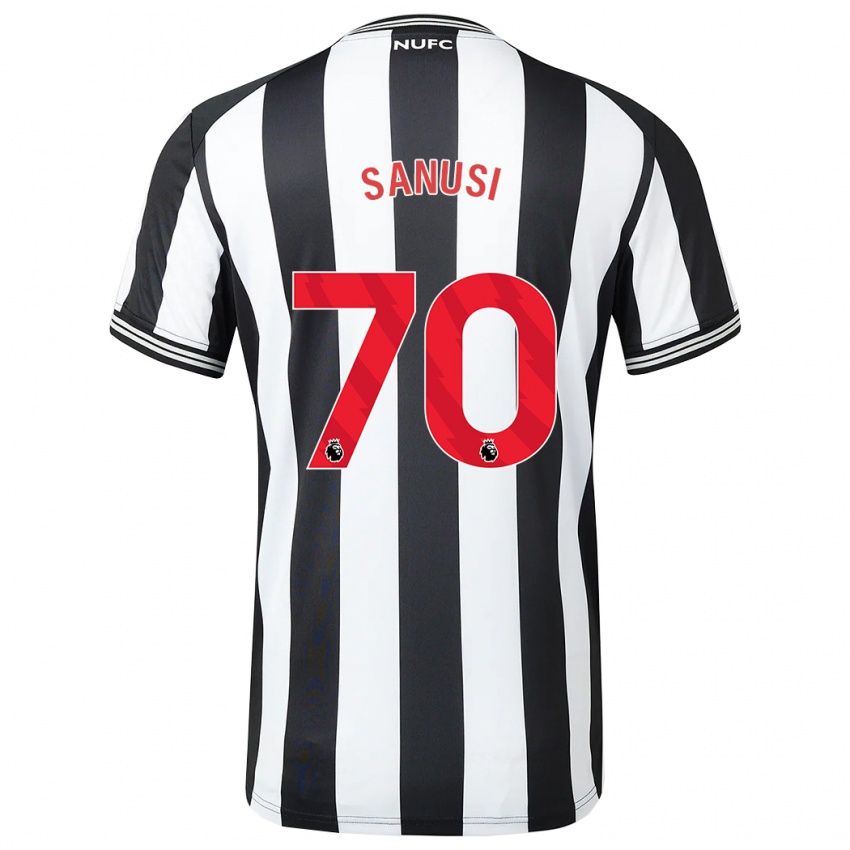 Homem Camisola Trevan Sanusi #70 Preto Branco Principal 2023/24 Camisa Brasil