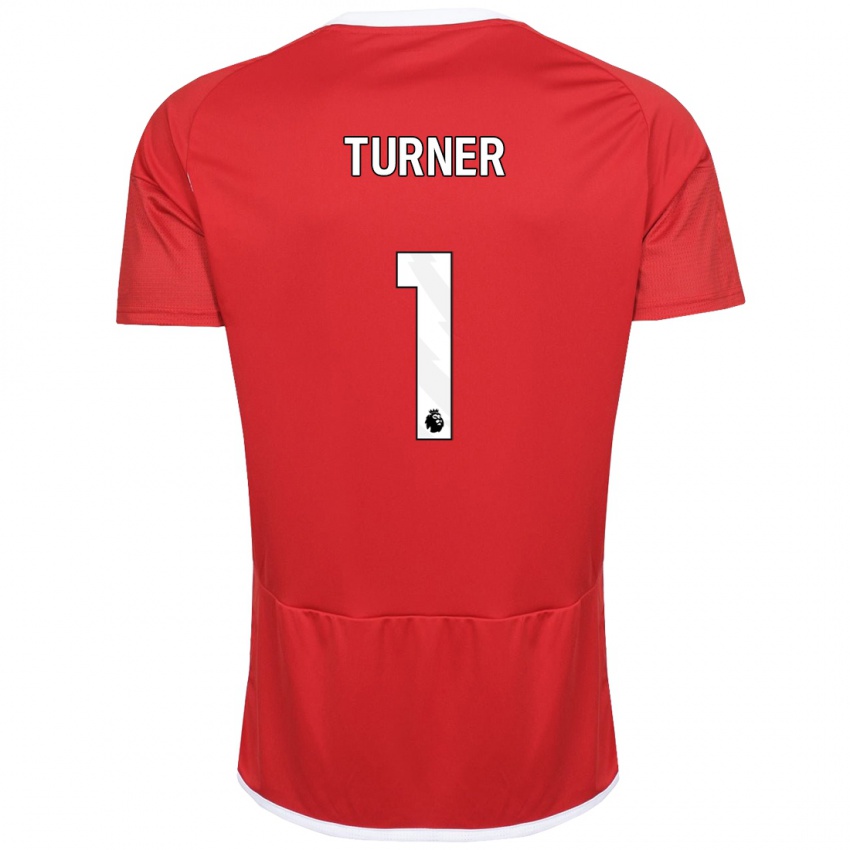 Homem Camisola Matt Turner #1 Vermelho Principal 2023/24 Camisa Brasil