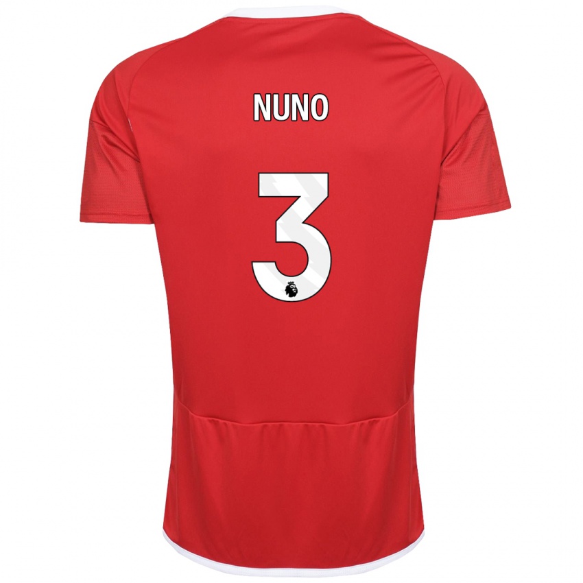 Homem Camisola Nuno Tavares #3 Vermelho Principal 2023/24 Camisa Brasil