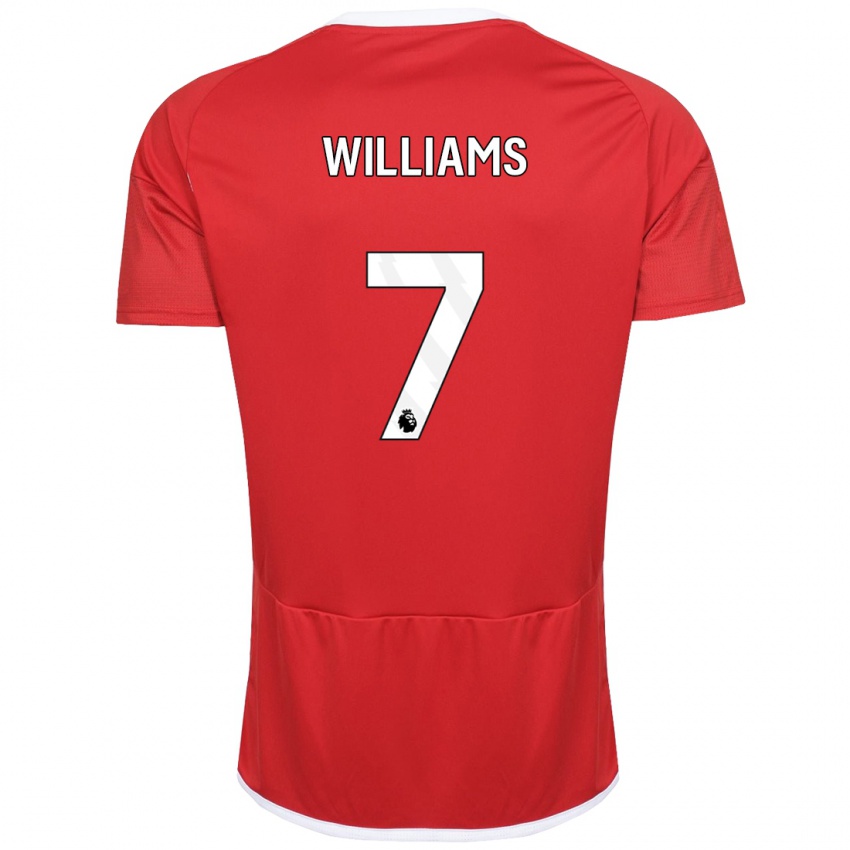 Homem Camisola Neco Williams #7 Vermelho Principal 2023/24 Camisa Brasil