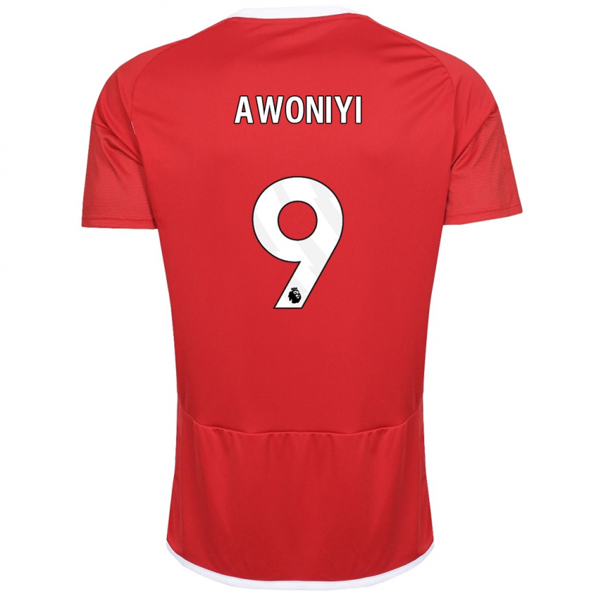 Homem Camisola Taiwo Awoniyi #9 Vermelho Principal 2023/24 Camisa Brasil