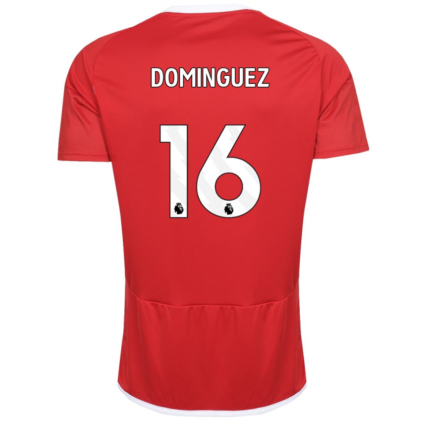 Homem Camisola Nicolas Dominguez #16 Vermelho Principal 2023/24 Camisa Brasil