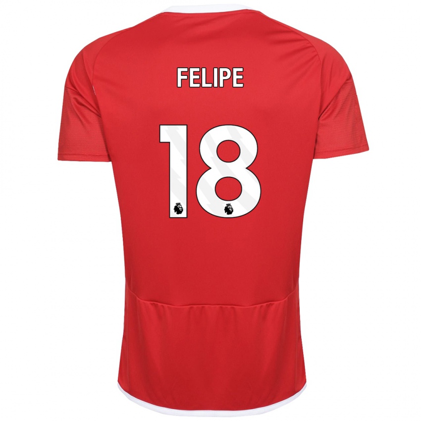 Homem Camisola Felipe #18 Vermelho Principal 2023/24 Camisa Brasil