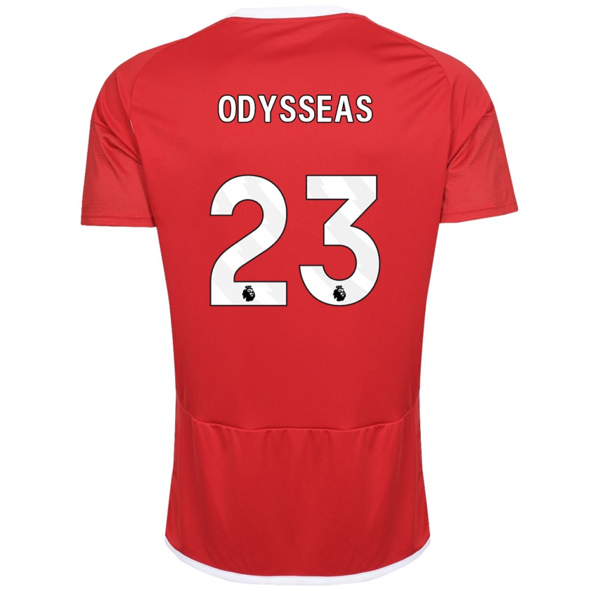 Homem Camisola Odysseas Vlachodimos #23 Vermelho Principal 2023/24 Camisa Brasil
