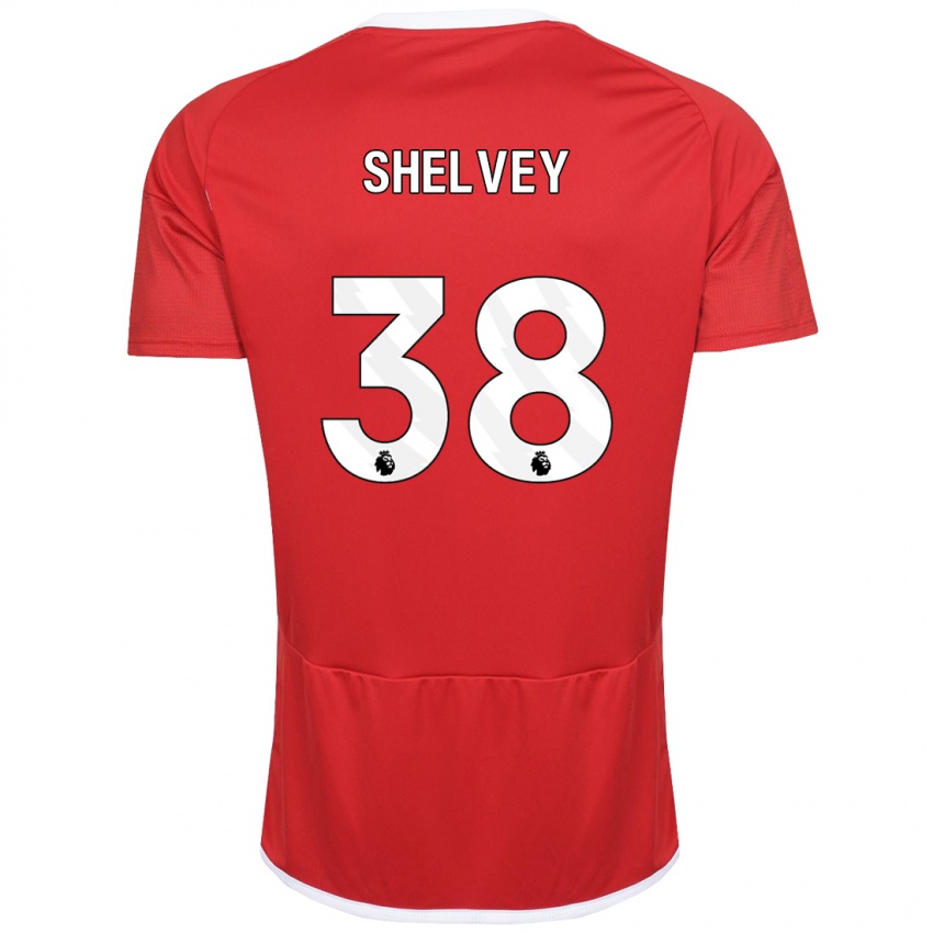 Homem Camisola George Shelvey #38 Vermelho Principal 2023/24 Camisa Brasil