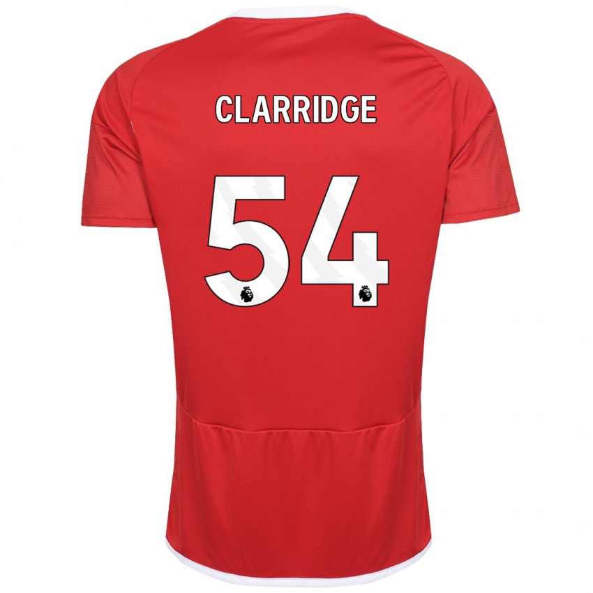 Homem Camisola James Clarridge #54 Vermelho Principal 2023/24 Camisa Brasil