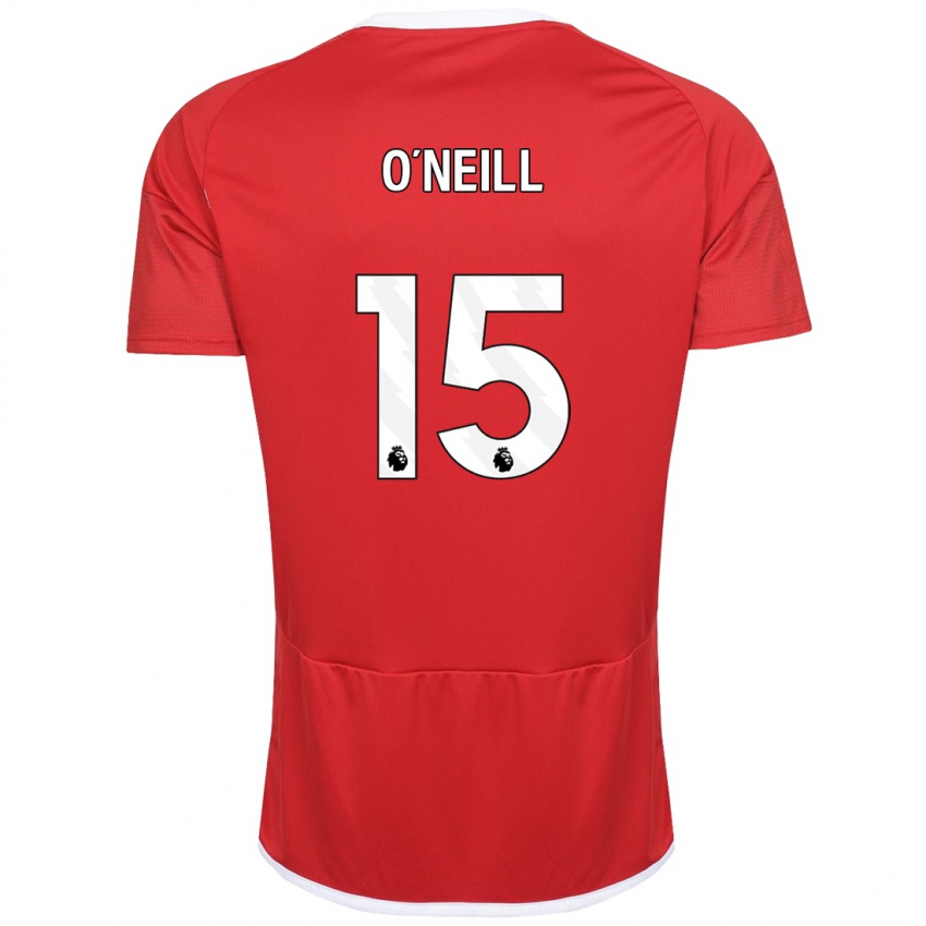 Homem Camisola Laura-Jayne O'neill #15 Vermelho Principal 2023/24 Camisa Brasil