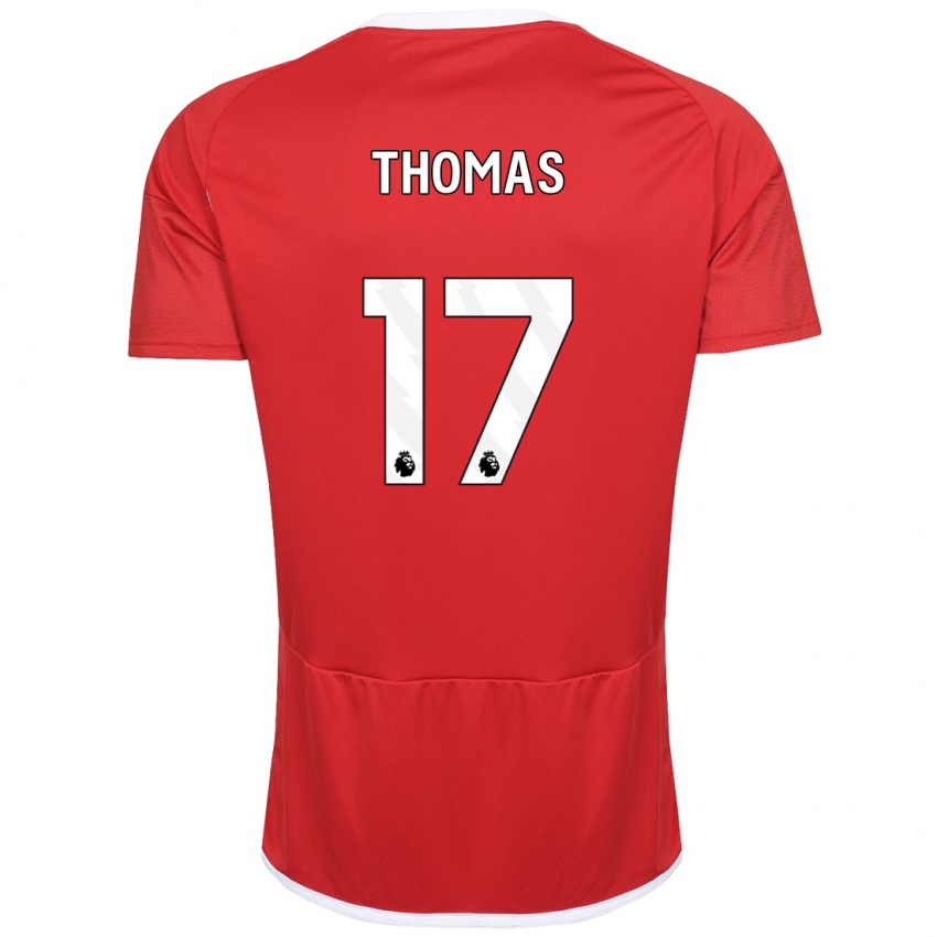 Homem Camisola Freya Thomas #17 Vermelho Principal 2023/24 Camisa Brasil