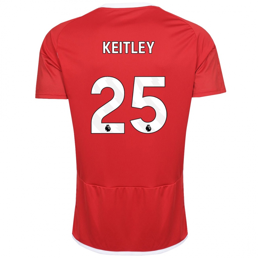 Homem Camisola Alice Keitley #25 Vermelho Principal 2023/24 Camisa Brasil