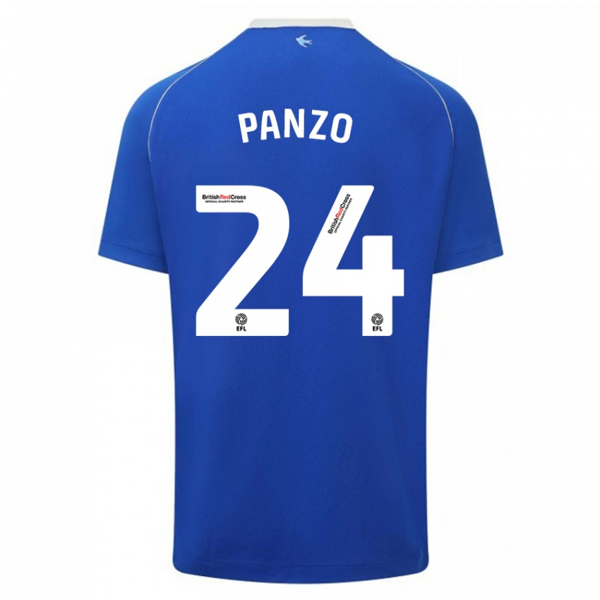 Homem Camisola Jonathan Panzo #24 Azul Principal 2023/24 Camisa Brasil