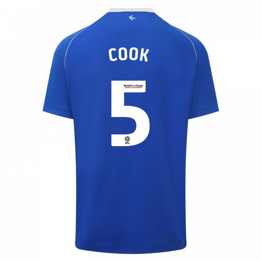 Homem Camisola Freddie Cook #5 Azul Principal 2023/24 Camisa Brasil