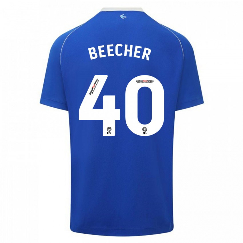 Homem Camisola Josh Beecher #40 Azul Principal 2023/24 Camisa Brasil