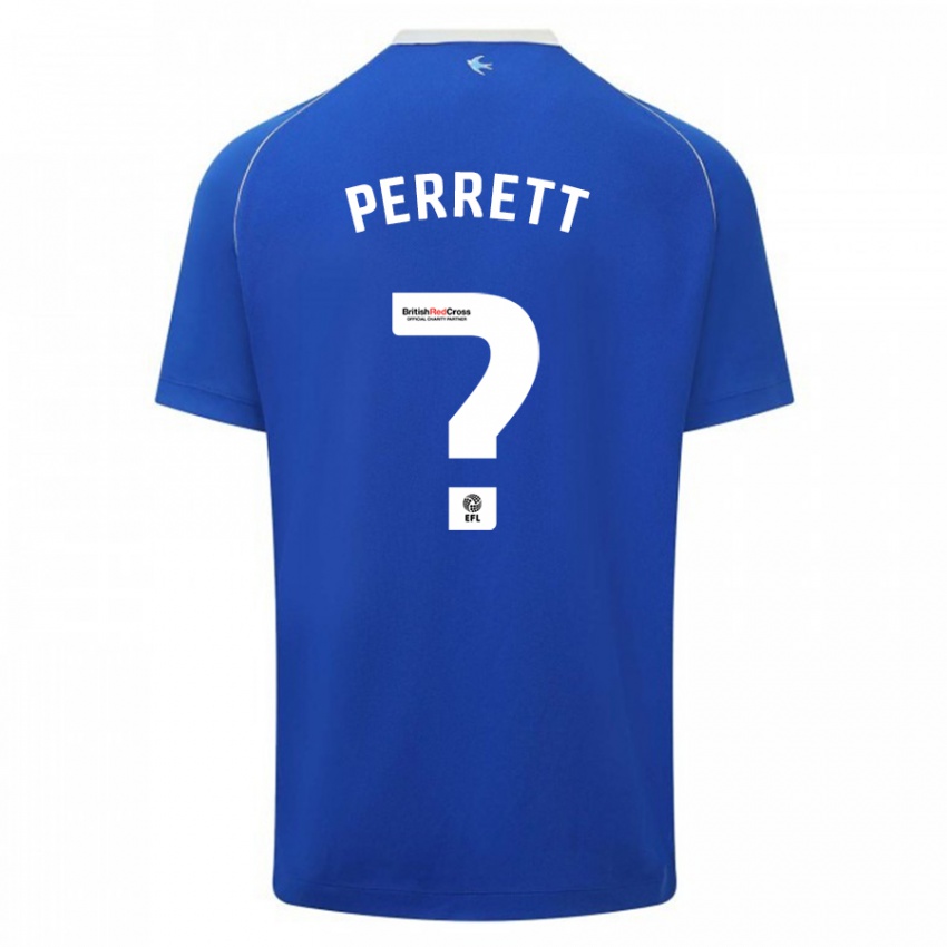 Homem Camisola Troy Perrett #0 Azul Principal 2023/24 Camisa Brasil