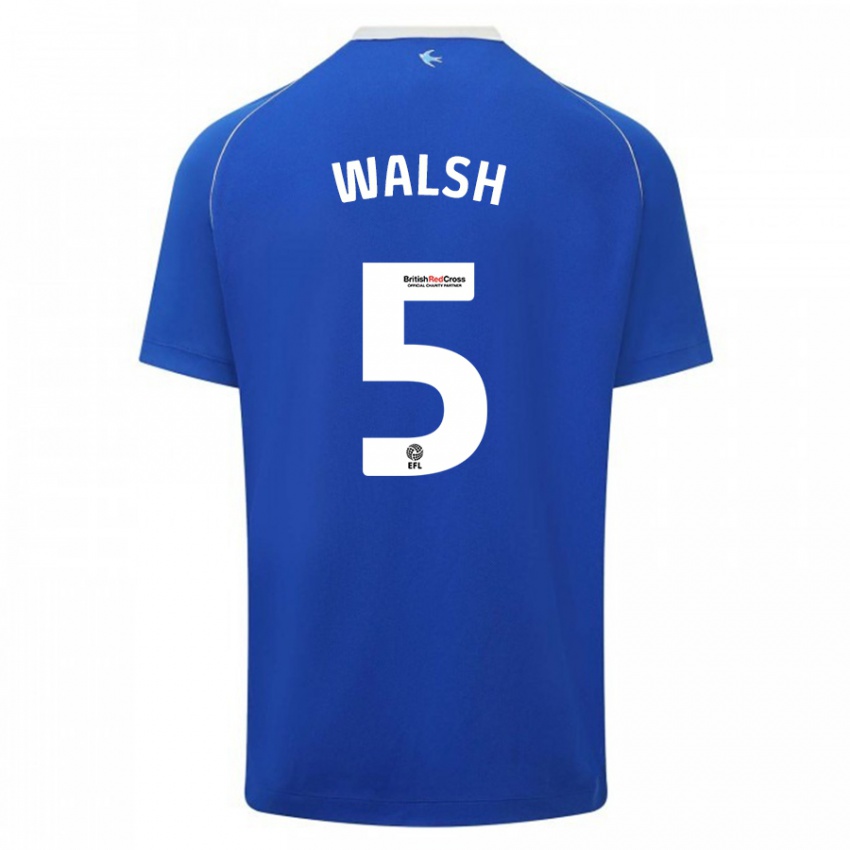 Homem Camisola Siobhan Walsh #5 Azul Principal 2023/24 Camisa Brasil