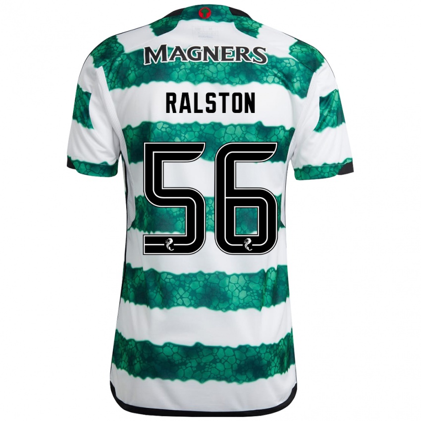 Homem Camisola Anthony Ralston #56 Verde Principal 2023/24 Camisa Brasil