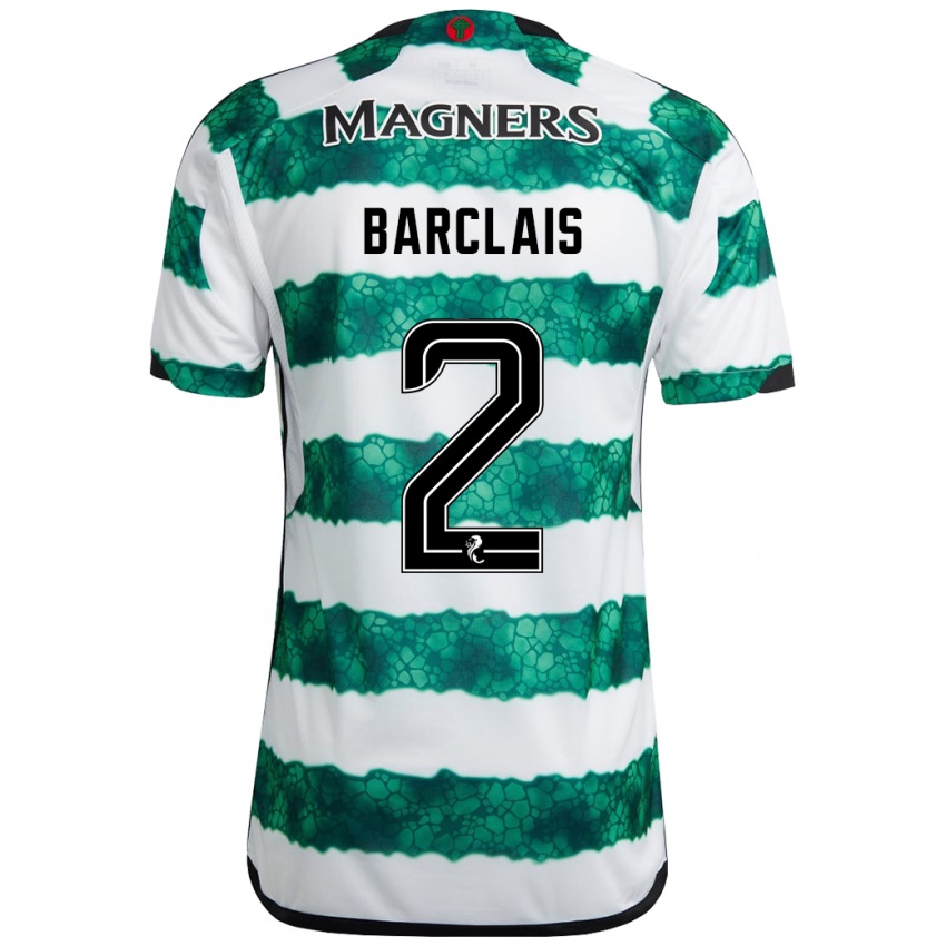 Homem Camisola Celya Barclais #2 Verde Principal 2023/24 Camisa Brasil