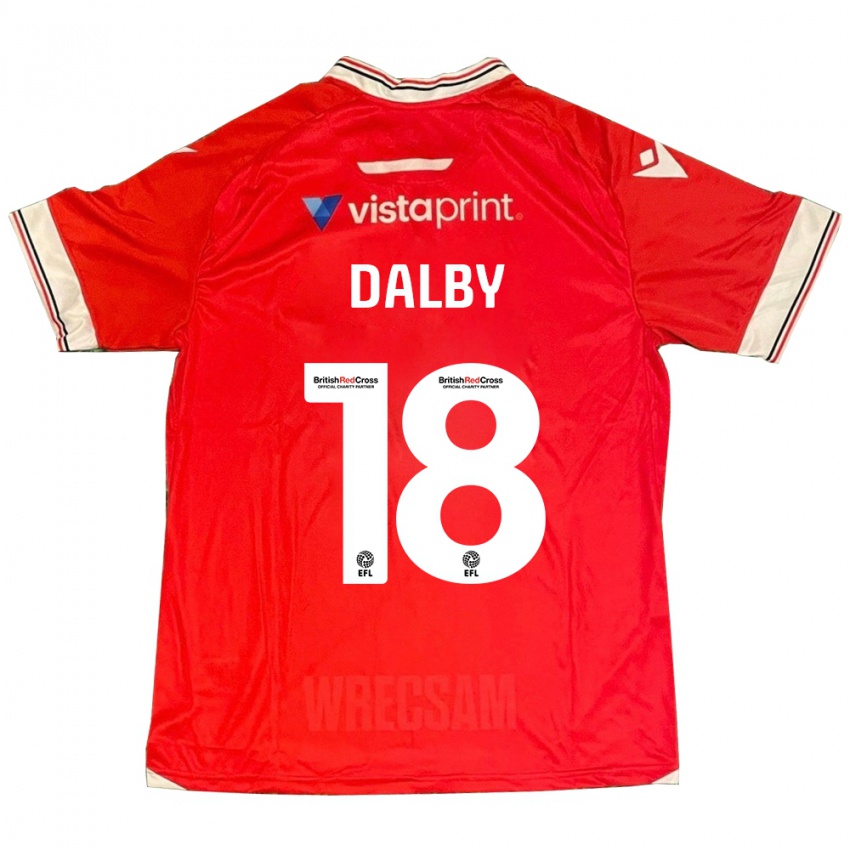 Homem Camisola Sam Dalby #18 Vermelho Principal 2023/24 Camisa Brasil