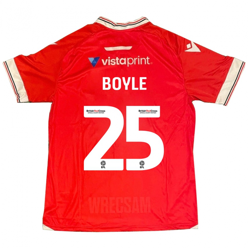 Homem Camisola Will Boyle #25 Vermelho Principal 2023/24 Camisa Brasil