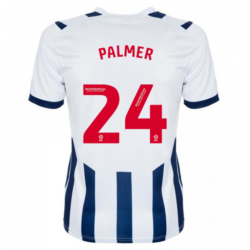 Homem Camisola Alex Palmer #24 Branco Principal 2023/24 Camisa Brasil