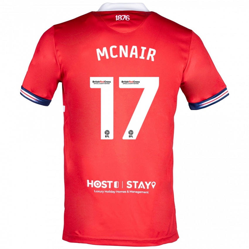 Homem Camisola Paddy Mcnair #17 Vermelho Principal 2023/24 Camisa Brasil