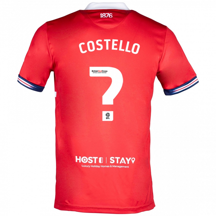 Homem Camisola Jd Costello #0 Vermelho Principal 2023/24 Camisa Brasil