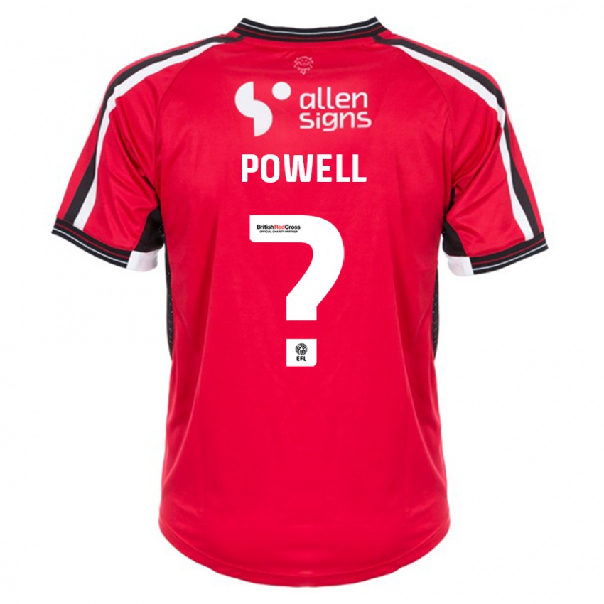 Homem Camisola Darryl Powell #0 Vermelho Principal 2023/24 Camisa Brasil