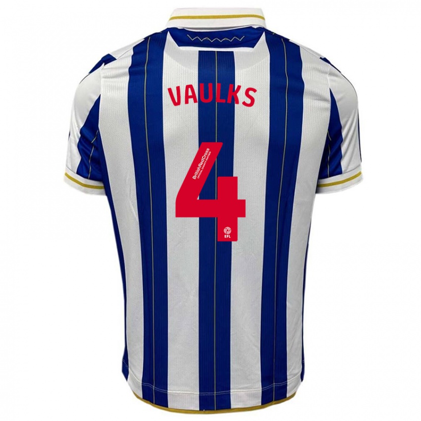 Homem Camisola Will Vaulks #4 Branco Azulado Principal 2023/24 Camisa Brasil