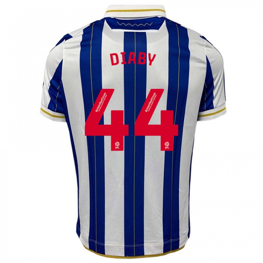 Homem Camisola Momo Diaby #44 Branco Azulado Principal 2023/24 Camisa Brasil