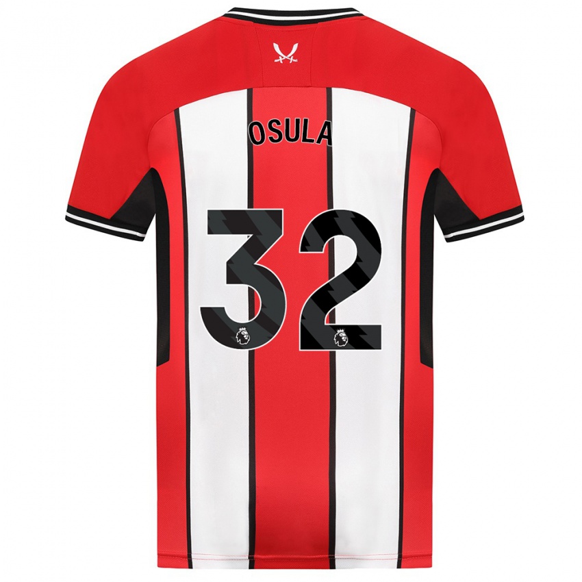 Homem Camisola William Osula #32 Vermelho Principal 2023/24 Camisa Brasil