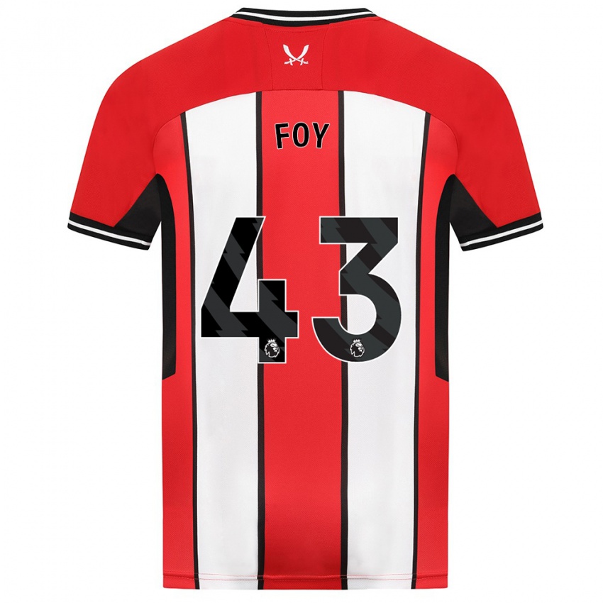 Homem Camisola Gus Foy #43 Vermelho Principal 2023/24 Camisa Brasil