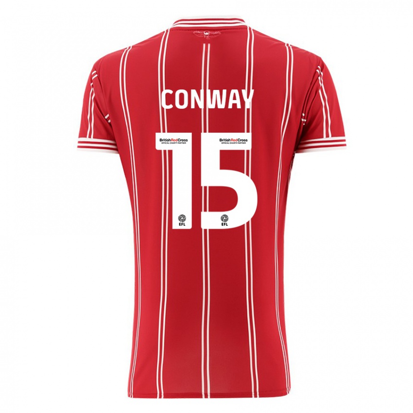 Homem Camisola Tommy Conway #15 Vermelho Principal 2023/24 Camisa Brasil