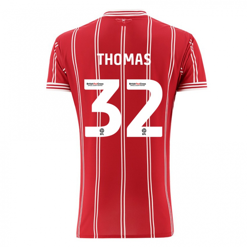 Homem Camisola Lewis Thomas #32 Vermelho Principal 2023/24 Camisa Brasil