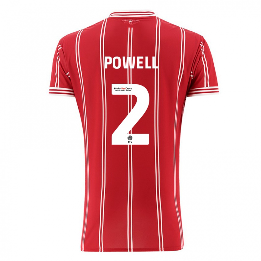 Homem Camisola Ella Powell #2 Vermelho Principal 2023/24 Camisa Brasil