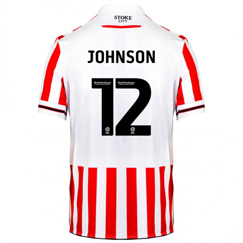 Homem Camisola Daniel Johnson #12 Vermelho Branco Principal 2023/24 Camisa Brasil