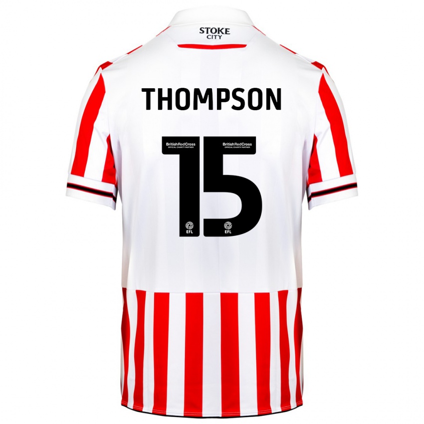 Homem Camisola Jordan Thompson #15 Vermelho Branco Principal 2023/24 Camisa Brasil