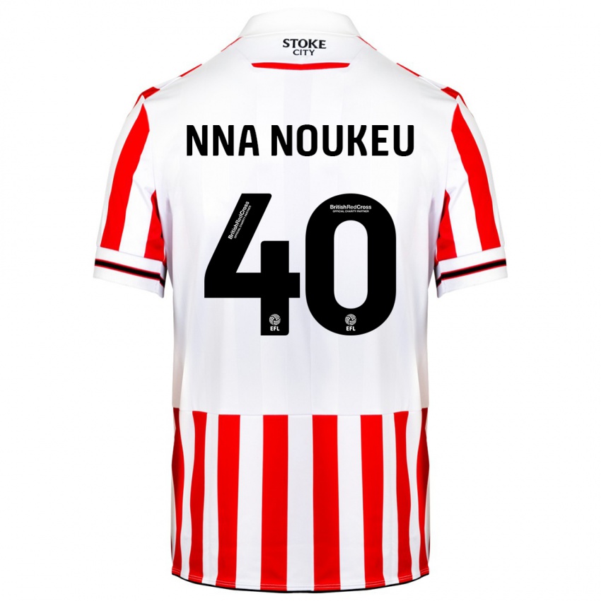 Homem Camisola Blondy Nna Noukeu #40 Vermelho Branco Principal 2023/24 Camisa Brasil