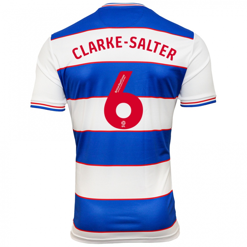 Homem Camisola Jake Clarke-Salter #6 Branco Azul Principal 2023/24 Camisa Brasil