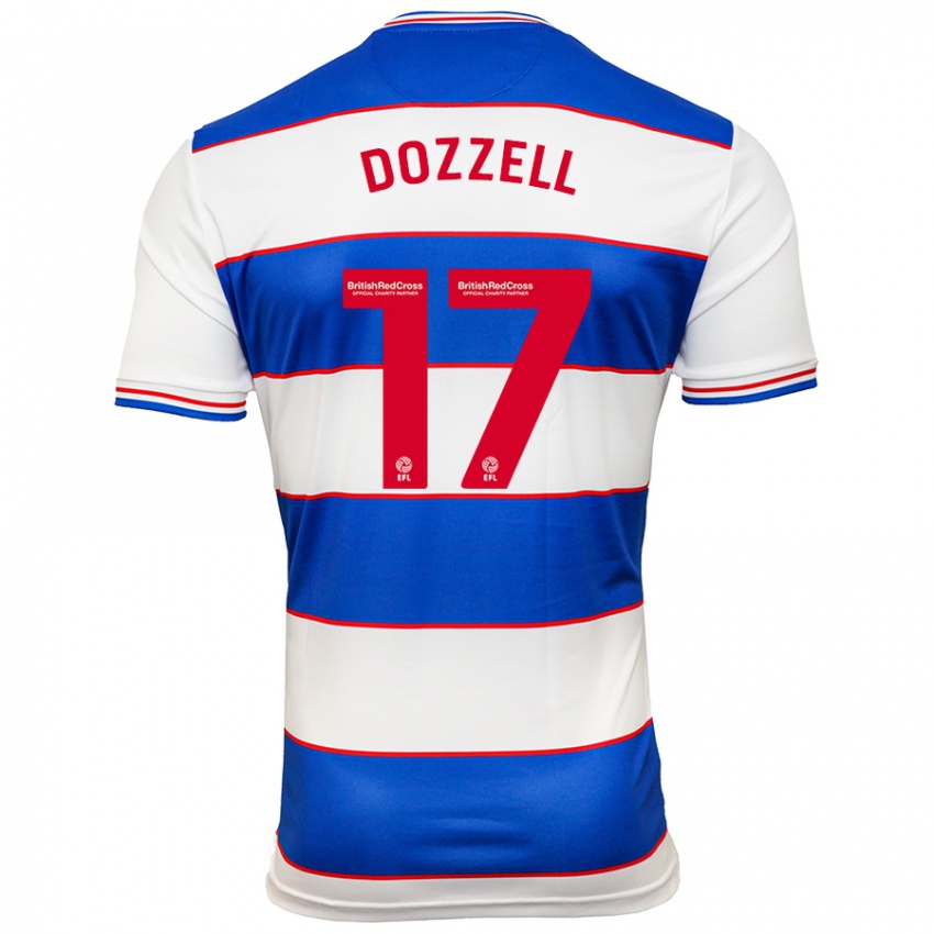 Homem Camisola Andre Dozzell #17 Branco Azul Principal 2023/24 Camisa Brasil