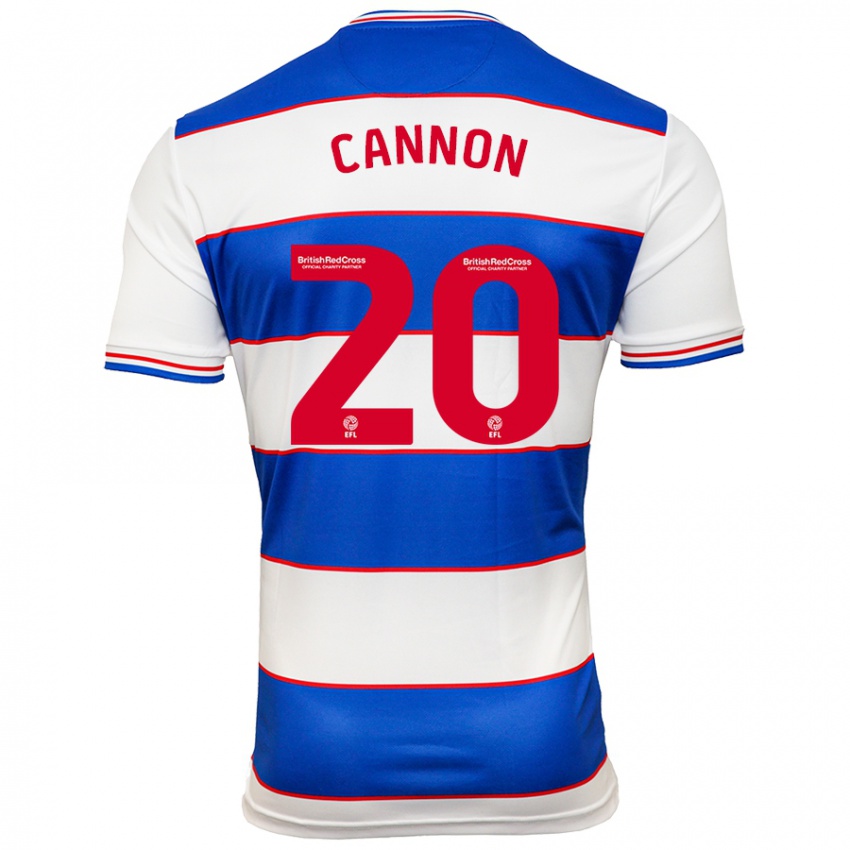 Homem Camisola Reggie Cannon #20 Branco Azul Principal 2023/24 Camisa Brasil